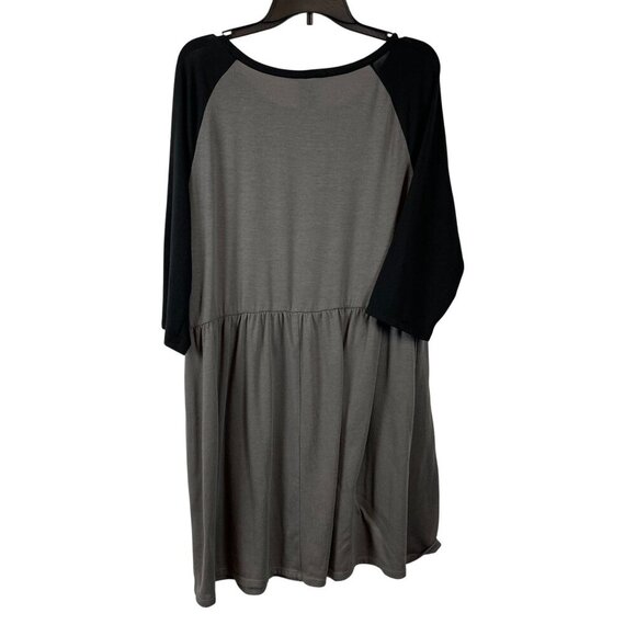 Wrapper Women 3/4 Sleeve Pullover Round Neck Stretch Dress size 2X - Picture 2 of 6